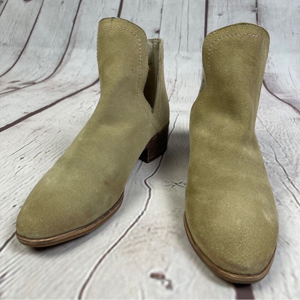 COCONUTS by MATISSE Pronto women's soft tan suede leather boho ankle boots, sz 8 - Picture 8 of 11